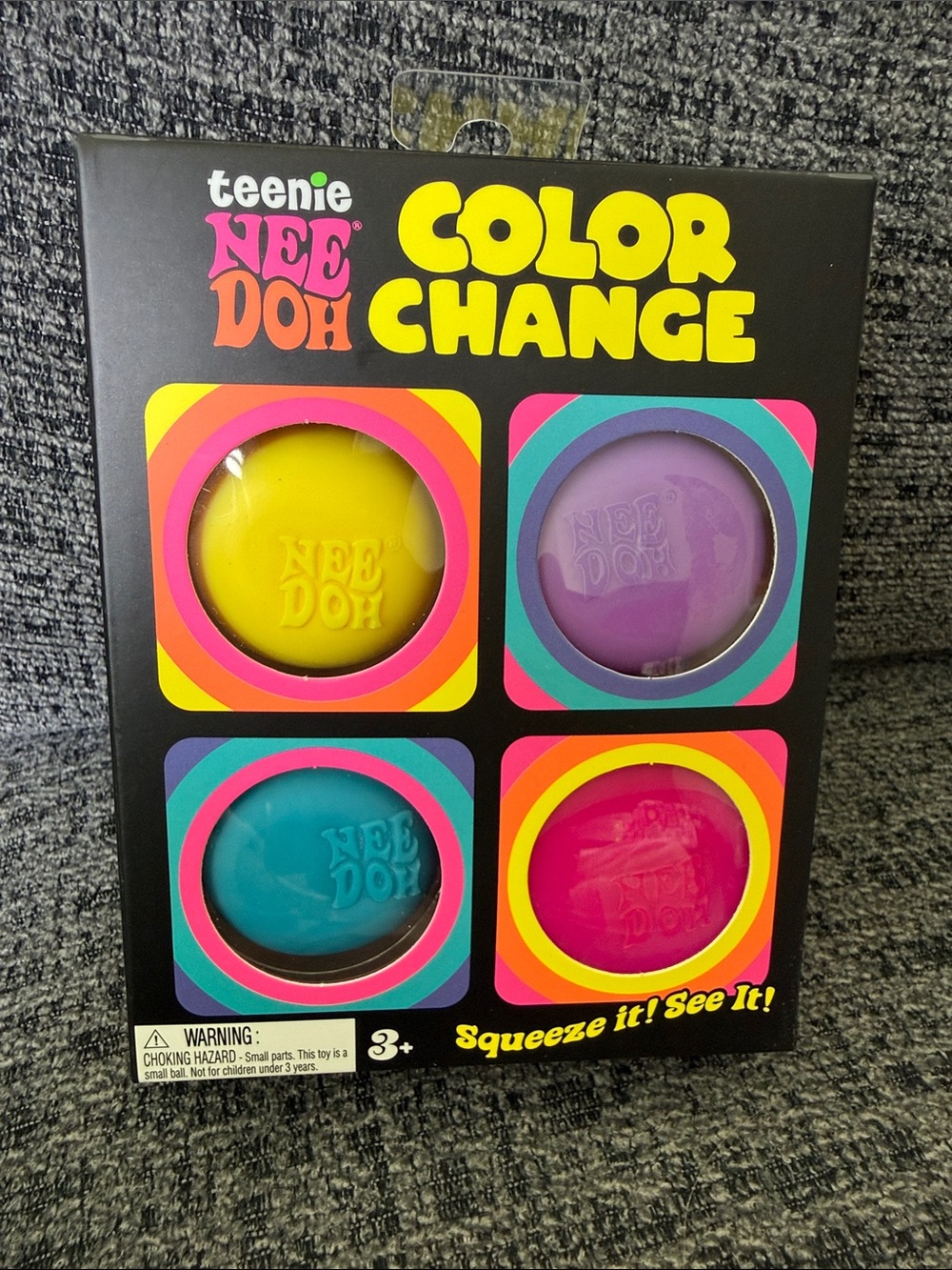 BNIB NeeDoh Teenie Color Change 4-Pack